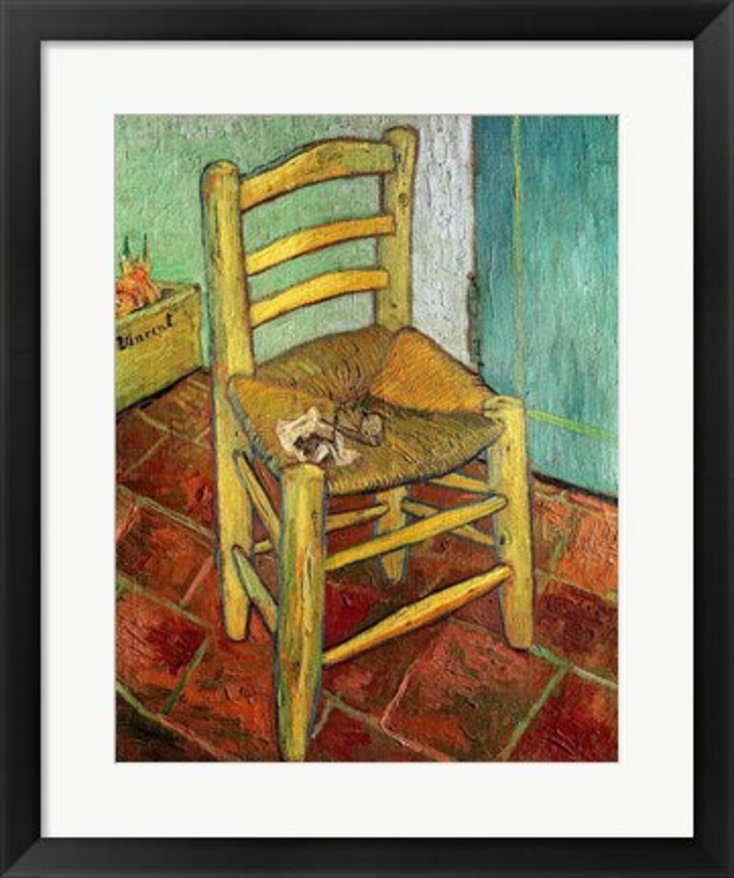 Framed Art Vincent's Chair, 1888 by Vincent Van Gogh Wall Decor 18x24 Artwork